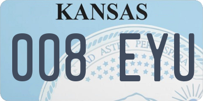 KS license plate 008EYU