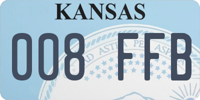KS license plate 008FFB