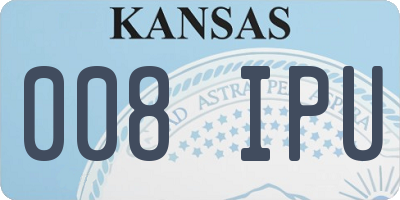 KS license plate 008IPU