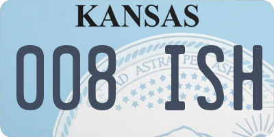 KS license plate 008ISH