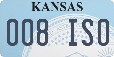 KS license plate 008ISO