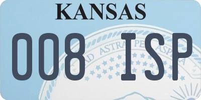 KS license plate 008ISP