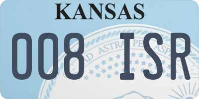 KS license plate 008ISR