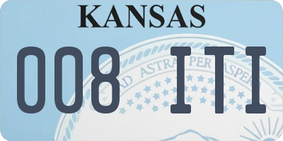 KS license plate 008ITI