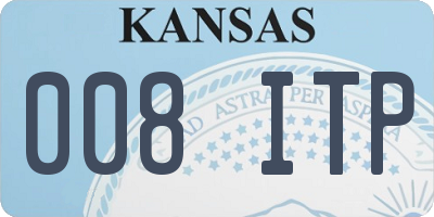 KS license plate 008ITP