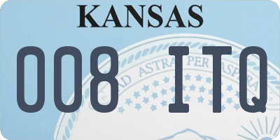 KS license plate 008ITQ