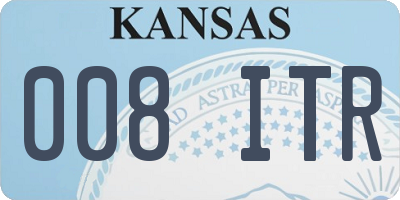 KS license plate 008ITR