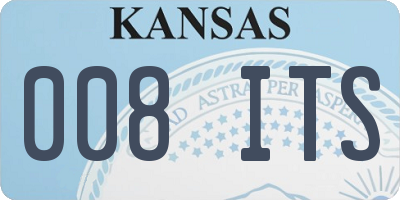 KS license plate 008ITS