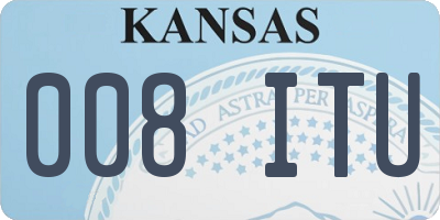 KS license plate 008ITU