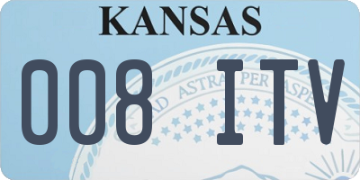 KS license plate 008ITV