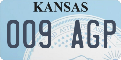 KS license plate 009AGP