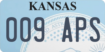 KS license plate 009APS