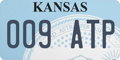 KS license plate 009ATP