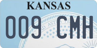 KS license plate 009CMH