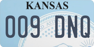KS license plate 009DNQ
