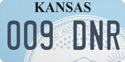 KS license plate 009DNR