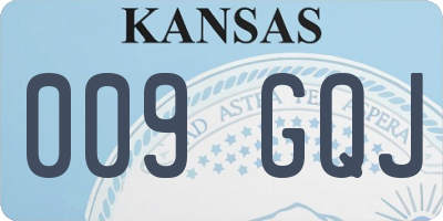 KS license plate 009GQJ