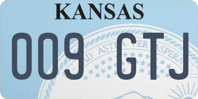 KS license plate 009GTJ