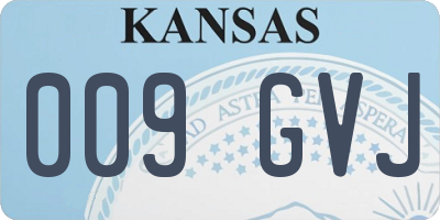 KS license plate 009GVJ