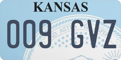 KS license plate 009GVZ