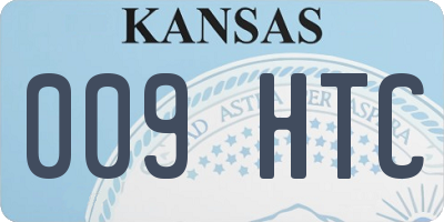 KS license plate 009HTC