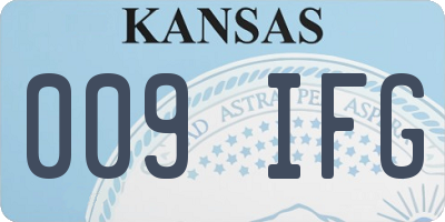 KS license plate 009IFG