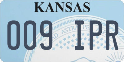 KS license plate 009IPR