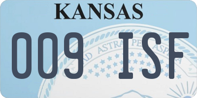 KS license plate 009ISF