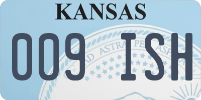 KS license plate 009ISH