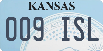 KS license plate 009ISL