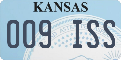 KS license plate 009ISS