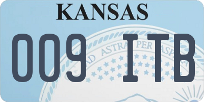 KS license plate 009ITB
