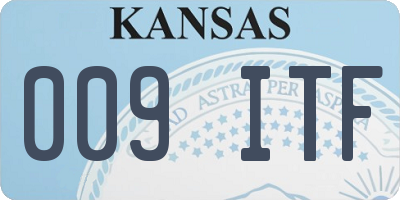 KS license plate 009ITF