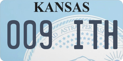 KS license plate 009ITH