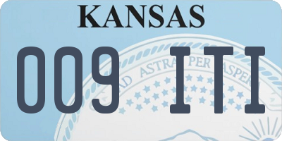 KS license plate 009ITI