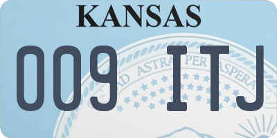 KS license plate 009ITJ