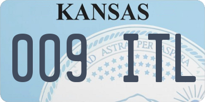 KS license plate 009ITL