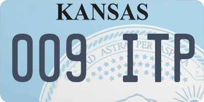 KS license plate 009ITP