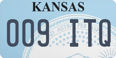 KS license plate 009ITQ