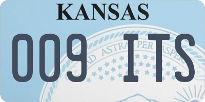 KS license plate 009ITS