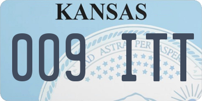 KS license plate 009ITT