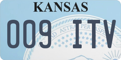 KS license plate 009ITV