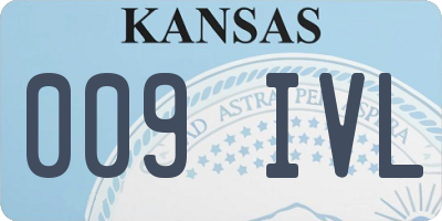 KS license plate 009IVL