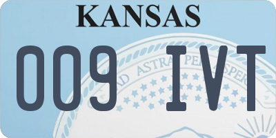 KS license plate 009IVT