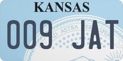 KS license plate 009JAT