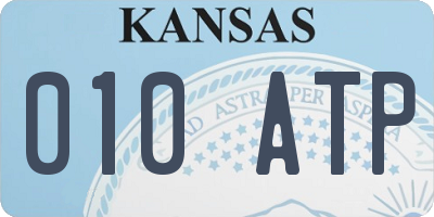 KS license plate 010ATP