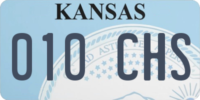 KS license plate 010CHS