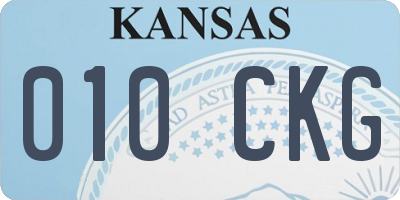 KS license plate 010CKG