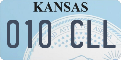 KS license plate 010CLL