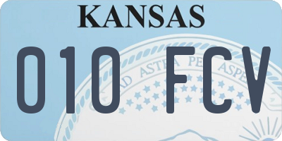 KS license plate 010FCV